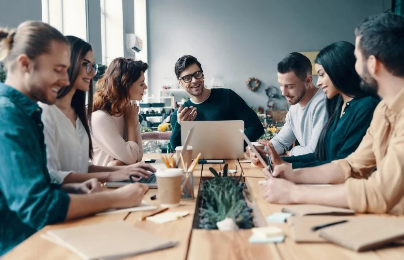 Content Marketing Team Working