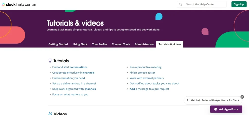 Slack Tutorial Page
