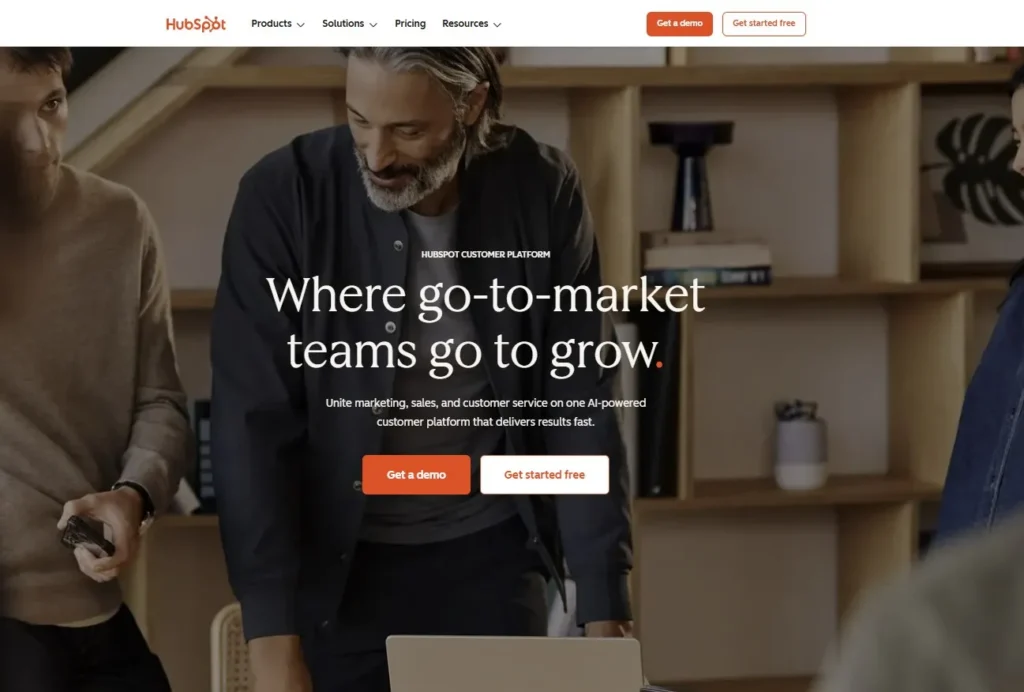 Hubspot Home Page