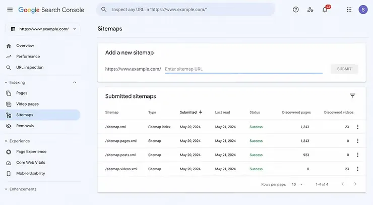 Create Sitemap