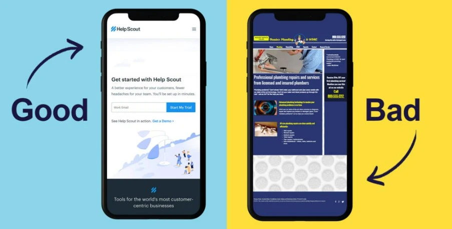 Good Mobile Optimization Example