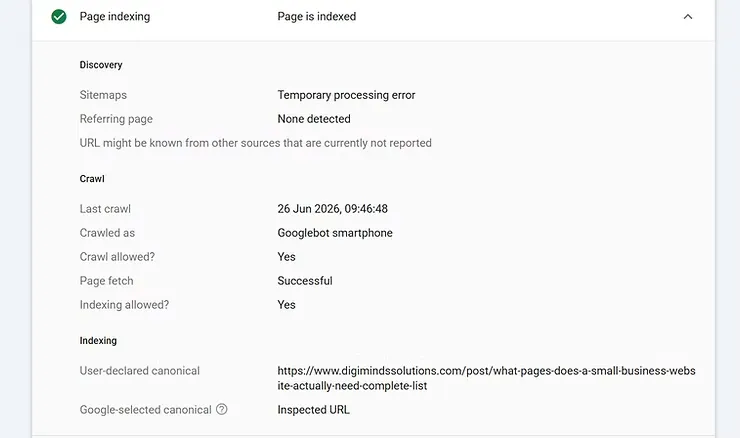 Googlebot Crawls the Page